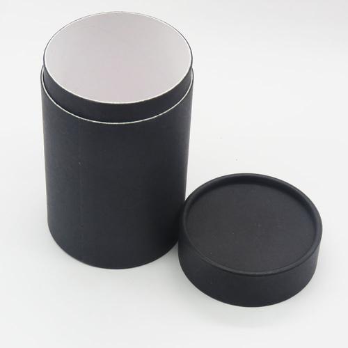 黑色牛皮白色纸圆盒纸板瓶子容器包装管